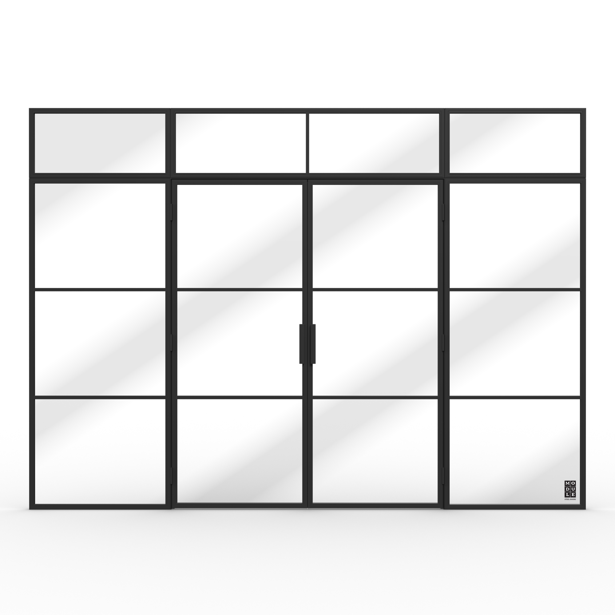 Double Steel doors + 4x Top Panel Big +2x Side Panel Big