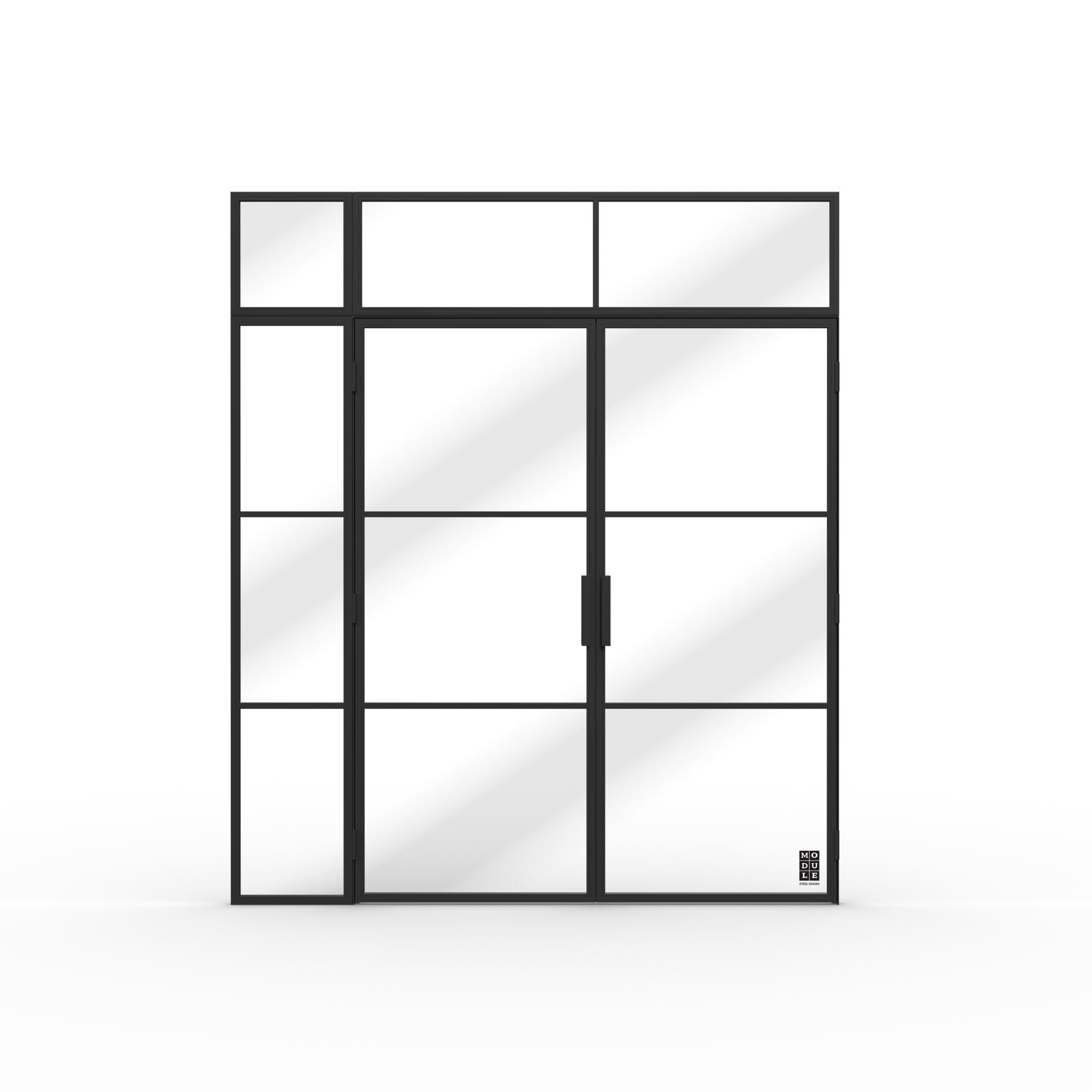 Double Steel doors + Side Panel Small + Top Panel Small + Top Panel Big