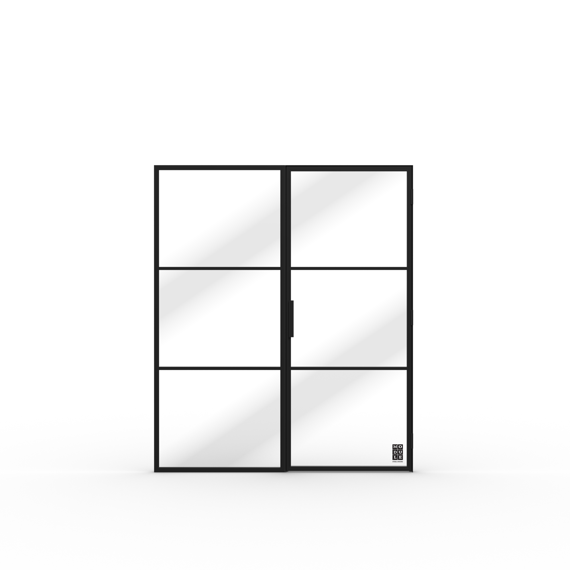 single steel doors plus side panel wide 2 MODULE